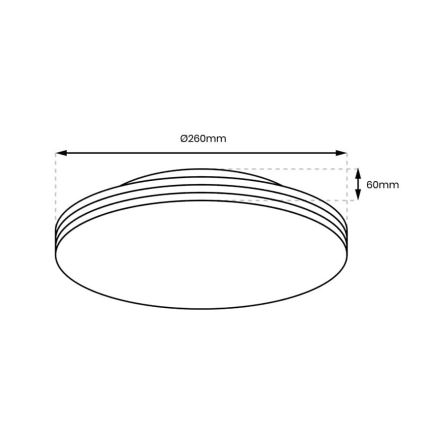 LED-Deckenleuchte für Badezimmer BEVER LED/10W/230V 4000K d 26 cm IP44