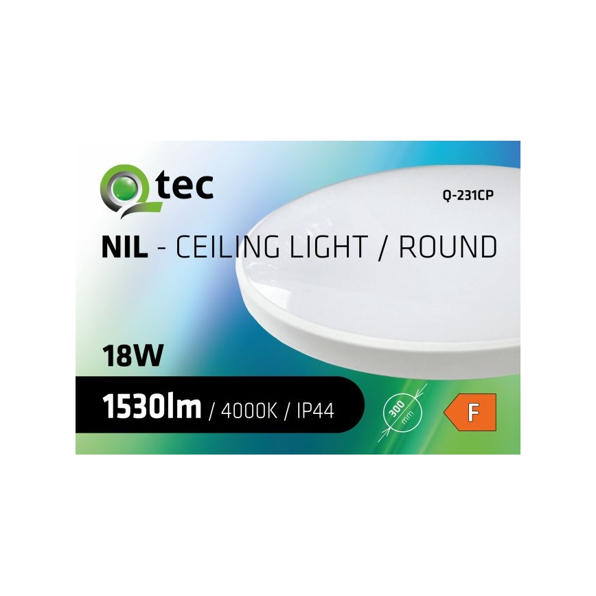 LED-Deckenleuchte für Badezimmer CIRCLE LED/18W/230V 4000K d 30 cm IP44 weiß