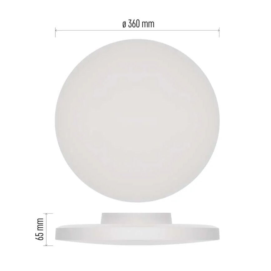 LED-Deckenleuchte für Badezimmer LED/18W/230V 3000/4000/5700K IP55 weiß