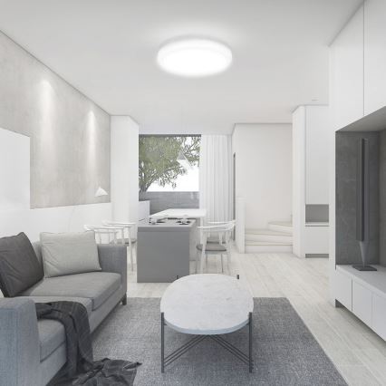 LED-Deckenleuchte für Badezimmer LED/18W/230V 4000K IP44 d 22,5 cm weiß