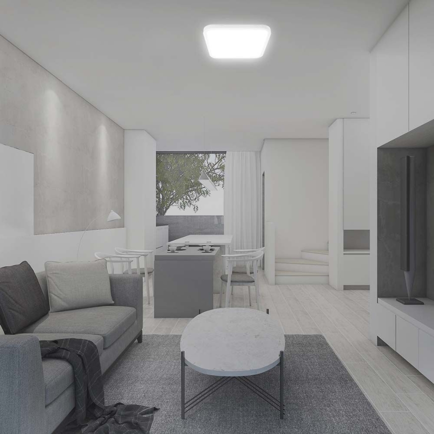 LED-Deckenleuchte für Badezimmer SAMSUNG CHIP LED/18W/230V IP44 3000K 25x25 cm weiß