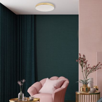 LED-Deckenleuchte für Badezimmer MAYA LED/15W/230V d 33 cm IP44 golden