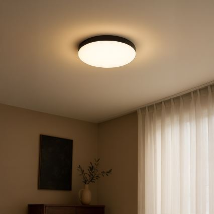 LED-Deckenleuchte für Badezimmer MAYA LED/15W/230V d 33 cm IP44 schwarz