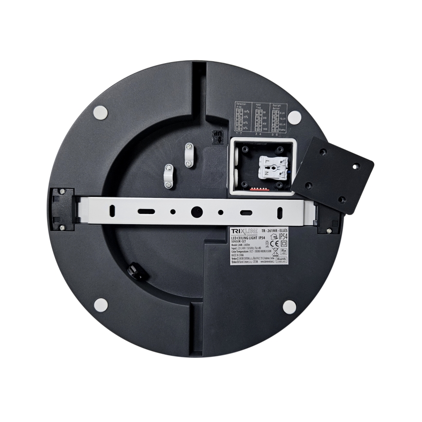 LED-Deckenleuchte für Badezimmer mit Sensor ELLÉ LED/24W/230V 3000/4000/6500K d 26 cm IP54 anthrazit