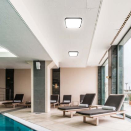 LED-Deckenleuchte für Badezimmer mit Sensor LED/36W/230V 4000K IP44 schwarz + Fernbedienung