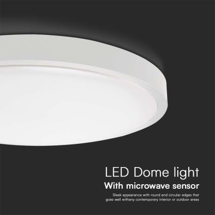 LED-Deckenleuchte für Badezimmer mit Sensor LED/36W/230V 4000K IP44 weiß + Fernbedienung