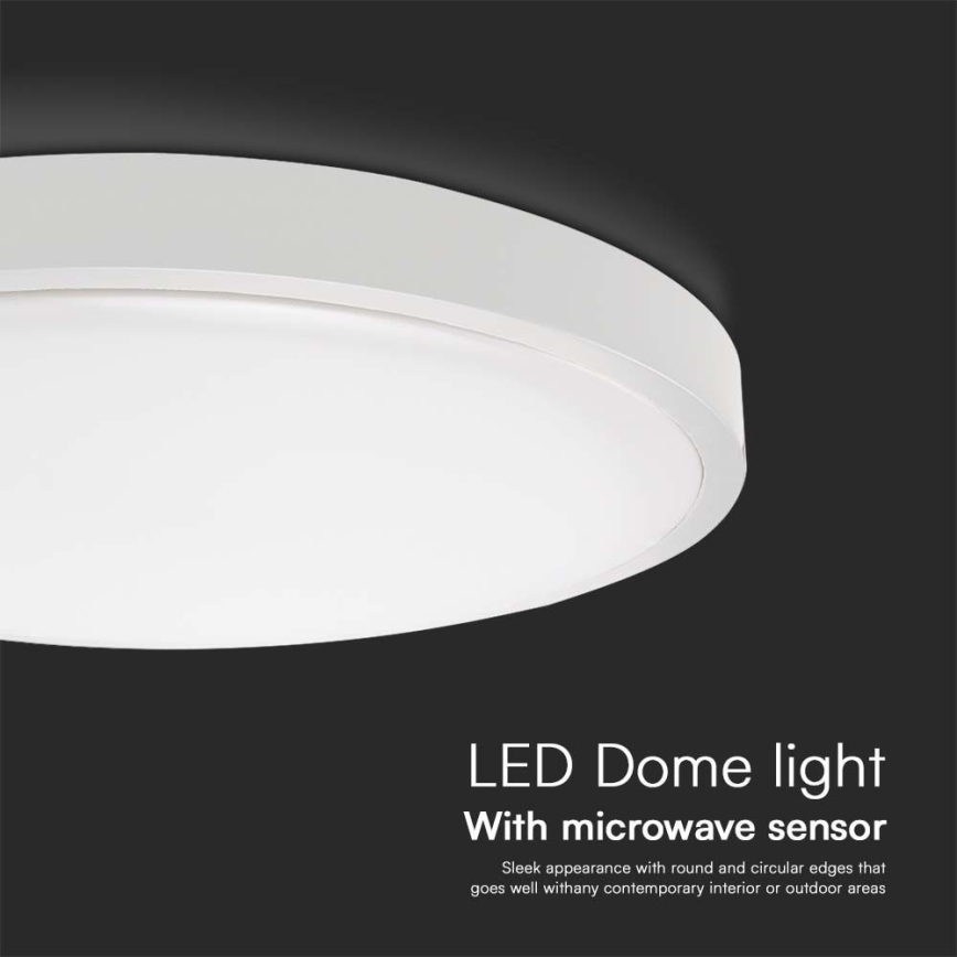 LED-Deckenleuchte für Badezimmer mit Sensor LED/36W/230V 4000K IP44 d 42 cm weiß + Fernbedienung