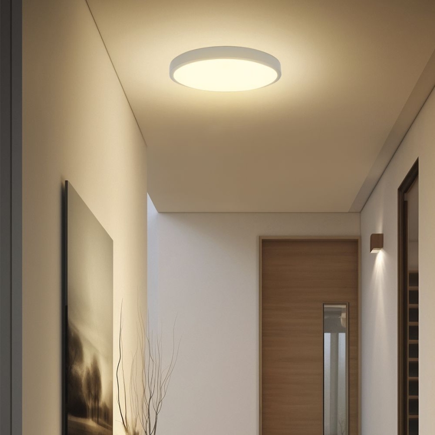 LED-Deckenleuchte für Badezimmer mit Sensor SAMSUNG CHIP LED/36W/230V IP44 4000K d 42 cm weiß + Fernbedienung