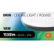 LED-Deckenleuchte für das Badezimmer CIRCLE LED/18W/230V 4000K d 30 cm IP44 schwarz