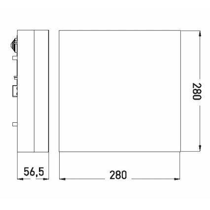 LED-Deckenleuchte für das Badezimmer LED/18W/230V 3000/4000/6000K 28x28 cm IP44