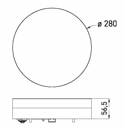 LED-Deckenleuchte für das Badezimmer LED/18W/230V 3000/4000/6000K d 28 cm IP44