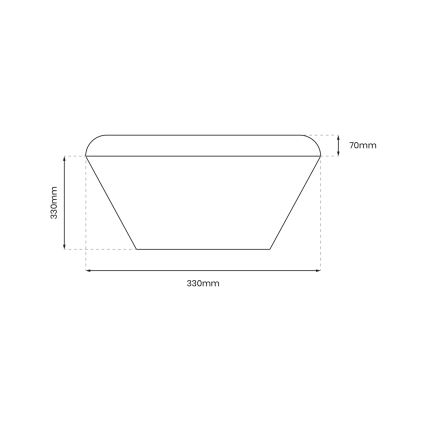 LED-Deckenleuchte für das Badezimmer NEMO LED/17W/230V IP44 golden