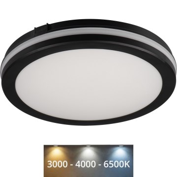 LED-Deckenleuchte für den Außenbereich BENO ECO LED/12W/230V 3000/4000/6500K d 20 cm IP65 schwarz