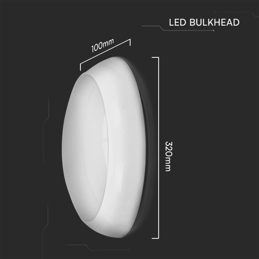 LED-Deckenleuchte für den Außenbereich LED/8W/16W/20W/230V IP65 3000/4000/6500K