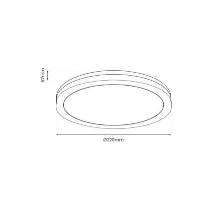 LED-Deckenleuchte für den Außenbereich MARLON LED/18W/230V 4000K IP54 schwarz