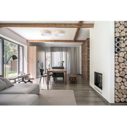 LED Deckenleuchte GALAXY 1xLED/24W/230V Ø 44 cm Beige/Weiß