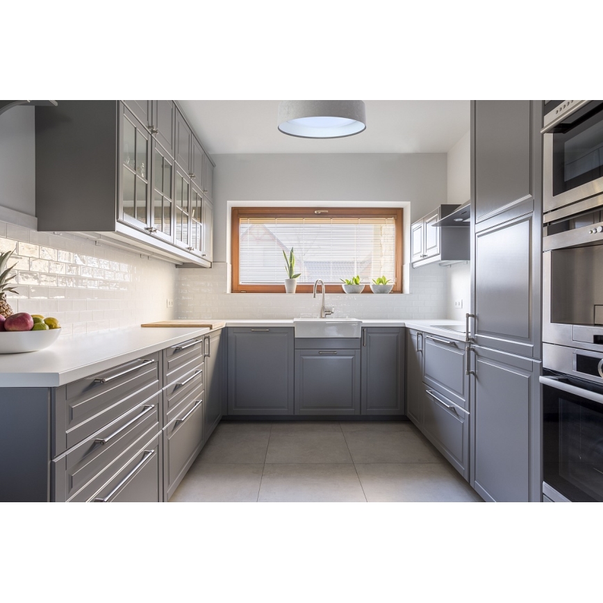 LED Deckenleuchte GALAXY 1xLED/24W/230V Ø 44 cm grau/weiß