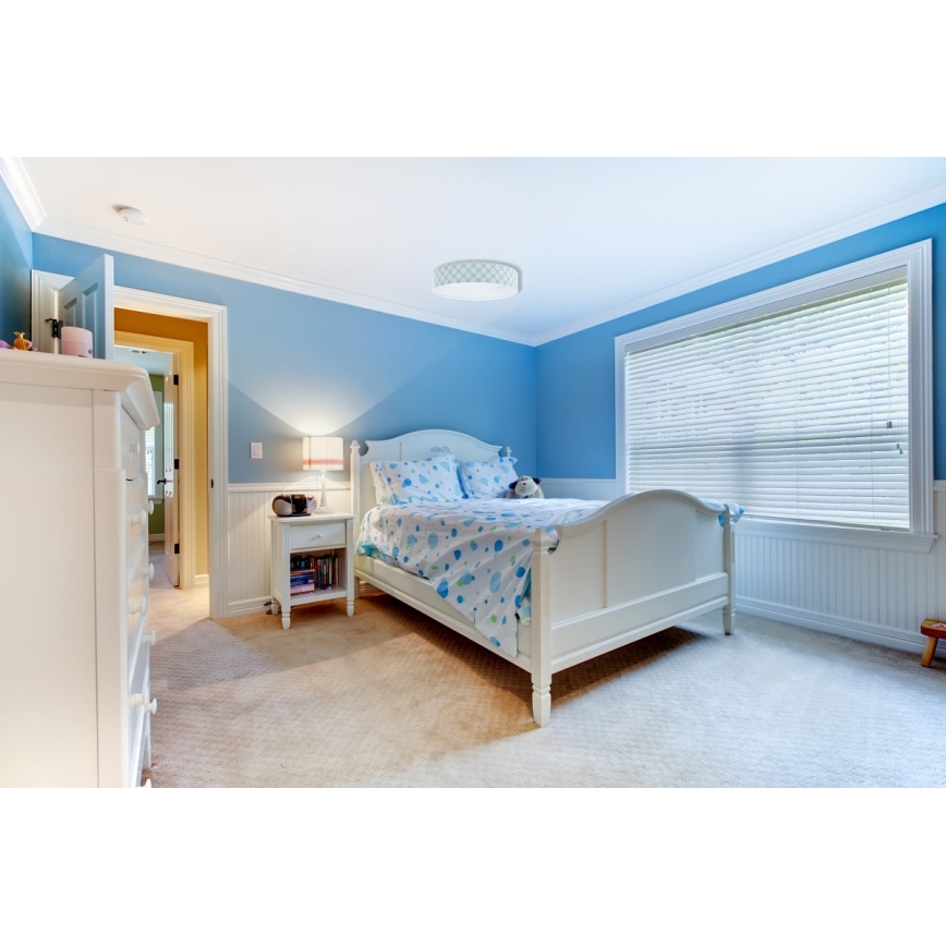 LED Kinder-Deckenleuchte GALAXY KIDS LED/24W/230V grün/weiß mit Punkten