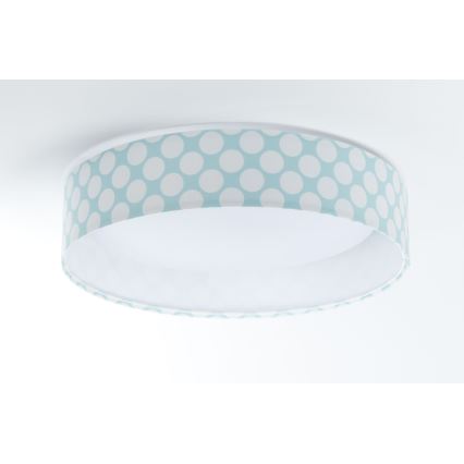 LED Kinder-Deckenleuchte GALAXY KIDS LED/24W/230V grün/weiß mit Punkten