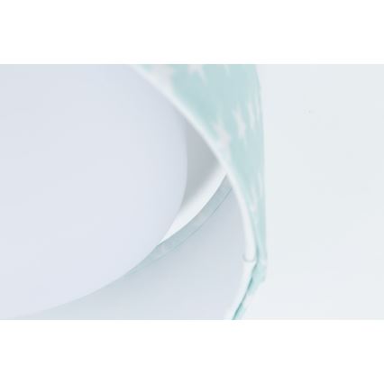 LED Kinder-Deckenleuchte GALAXY KIDS LED/24W/230V Sternenmuster grün/weiß