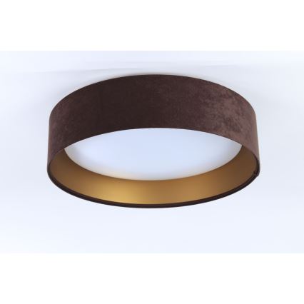 LED Deckenleuchte GALAXY LED/24W/230V Ø 44 cm Braun/Gold