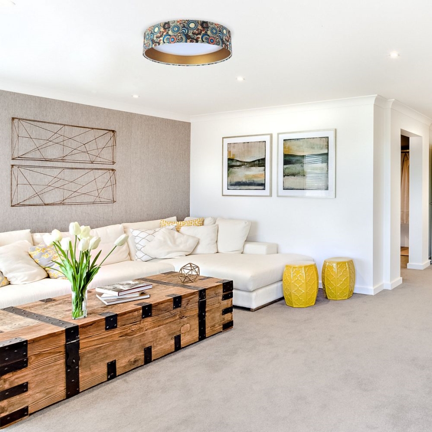 LED Deckenleuchte GALAXY LED/24W/230V Ø 44 cm mehrfarbig/goldfarben