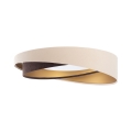 LED-Deckenleuchte GALAXY MODERN LED/24W/230V Ø 55 cm beige/braun/gold