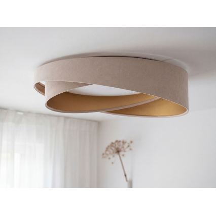 LED-Deckenleuchte GALAXY MODERN LED/24W/230V Ø 55 cm beige/gold