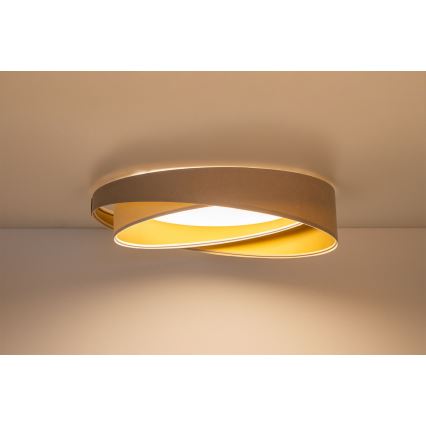 LED-Deckenleuchte GALAXY MODERN LED/24W/230V Ø 55 cm beige/weiß/gold