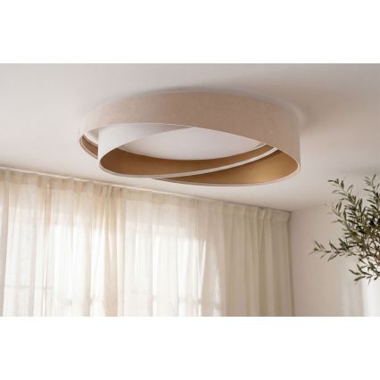 LED-Deckenleuchte GALAXY MODERN LED/24W/230V Ø 55 cm beige/weiß/gold