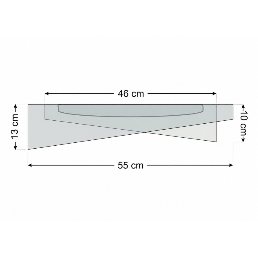 LED-Deckenleuchte GALAXY MODERN LED/24W/230V Ø 55 cm blau/gold