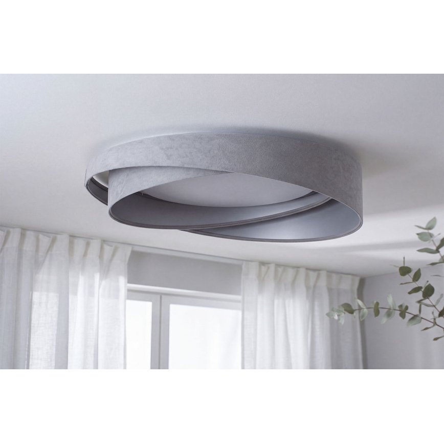 LED-Deckenleuchte GALAXY MODERN LED/24W/230V Ø 55 cm grau/silber