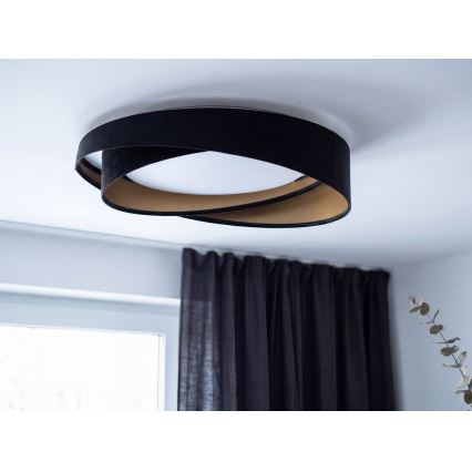 LED-Deckenleuchte GALAXY MODERN LED/24W/230V Ø 55 cm schwarz/gold