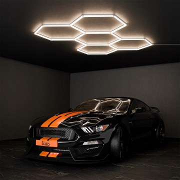 LED-Deckenleuchte HEXAGON LED/240W/85-265V 4000K 298x209 cm CRI 90 IP44 weiß