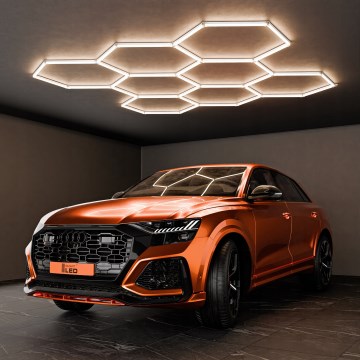 LED-Deckenleuchte HEXAGON LED/350W/85-265V 4000K 313x298 cm CRI 90 IP44 weiß