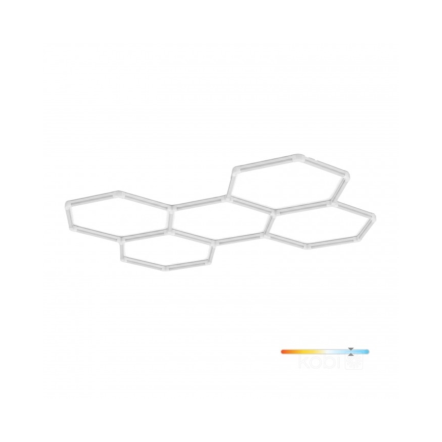 LED-Deckenleuchte HEXLINE, 216 W, 230 V, 6500 K, 208x300 cm, weiß