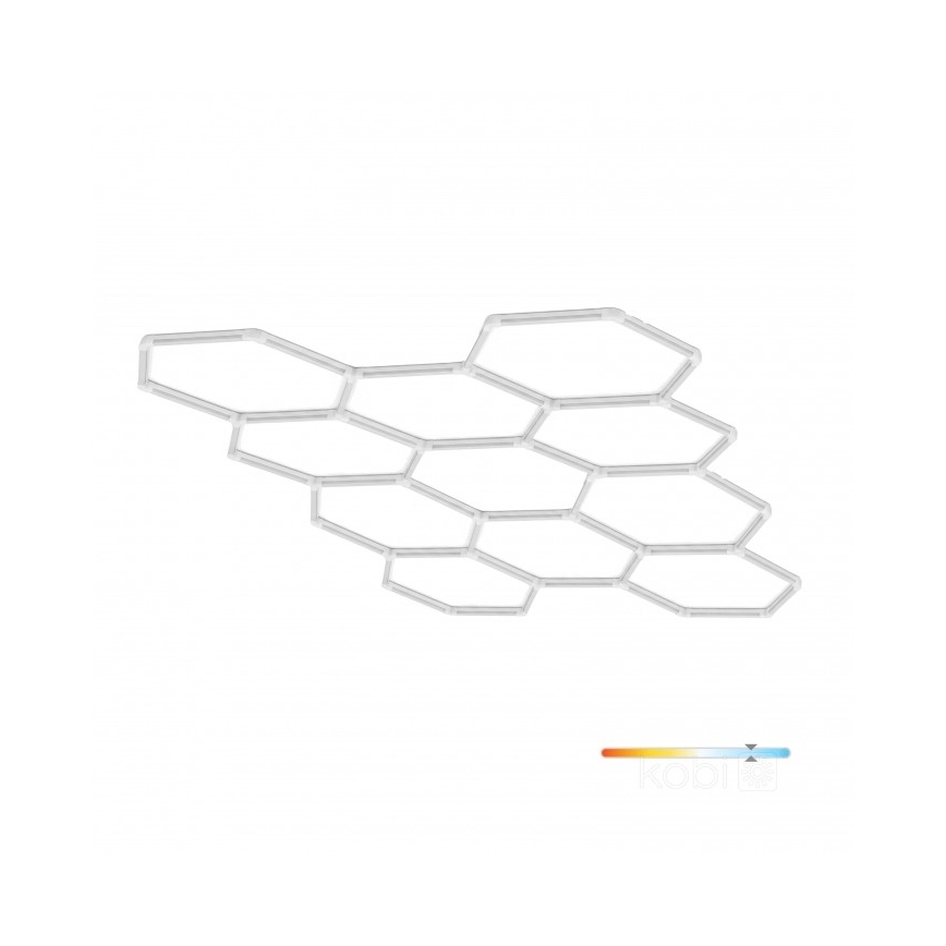 LED-Deckenleuchte HEXLINE LED/513W/230V 6500K 300x516 cm weiß