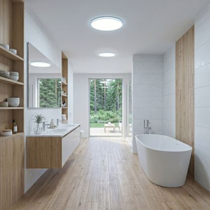 LED Deckenleuchte HUGO LED/16/24/32W/230V 3000/4000/6500K Ø 37 cm IP54 weiß