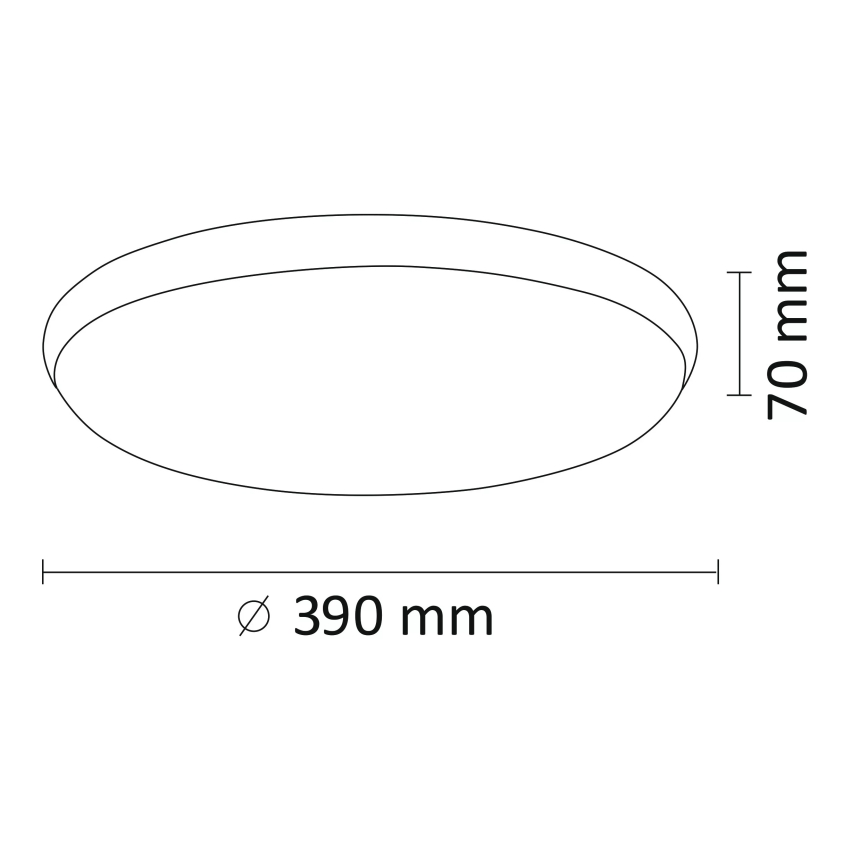 LED Deckenleuchte KERN LED/24W/230V nickel
