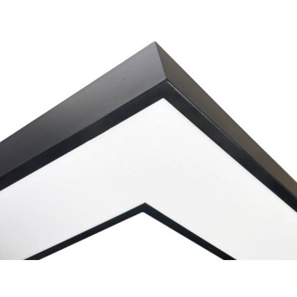 LED-Deckenleuchte LED/100W/230V 3000/4000/6500K 80x80 cm schwarz