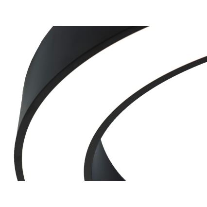 LED-Deckenleuchte LED/115W/230V 3000/4000/6500K Ø 120 cm schwarz