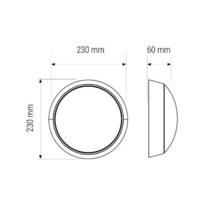 LED-Deckenleuchte LED/11W/230V IP40