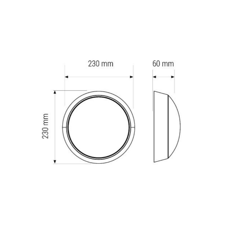 LED-Deckenleuchte LED/11W/230V IP40