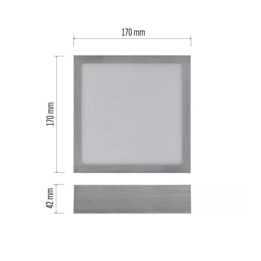 LED-Deckenleuchte NEXXO LED/12,5W/230V 3000/3500/4000K 17x17 cm glänzendes Chrom