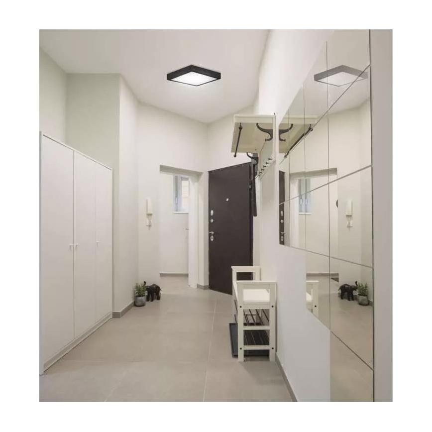 LED-Deckenleuchte NEXXO LED/12,5W/230V 3000/3500/4000K 17x17 cm schwarz