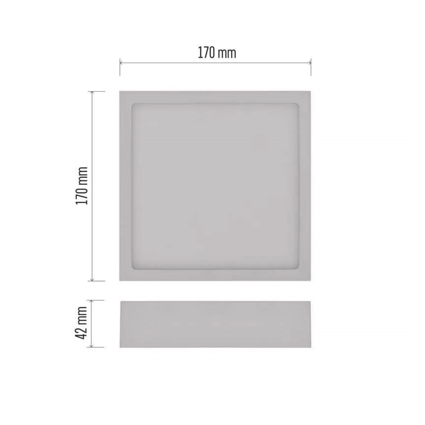 LED-Deckenleuchte NEXXO LED/12,5W/230V 3000/3500/4000K 17x17 cm weiß
