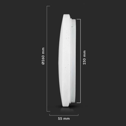 LED-Deckenleuchte LED/12W/230V 26cm 3000K/4000K/6400K