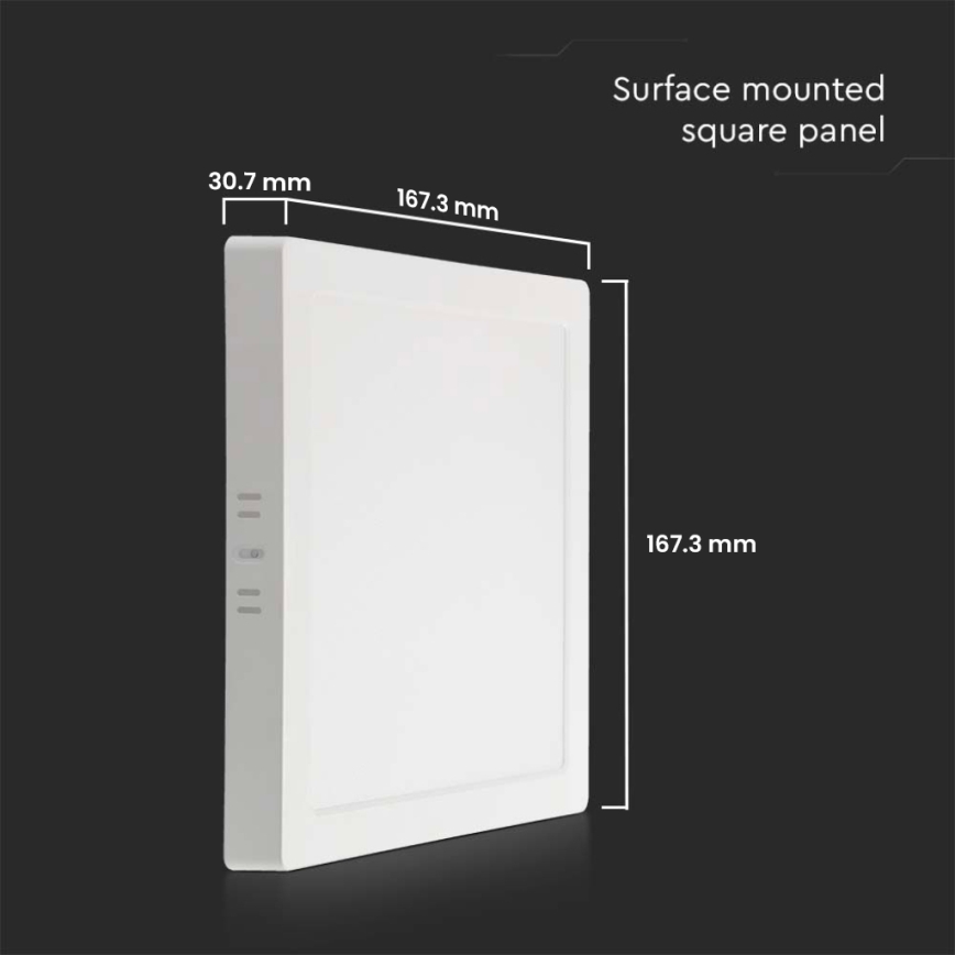 LED-Deckenleuchte LED/12W/230V 3000K 16,7x16,7 cm weiß