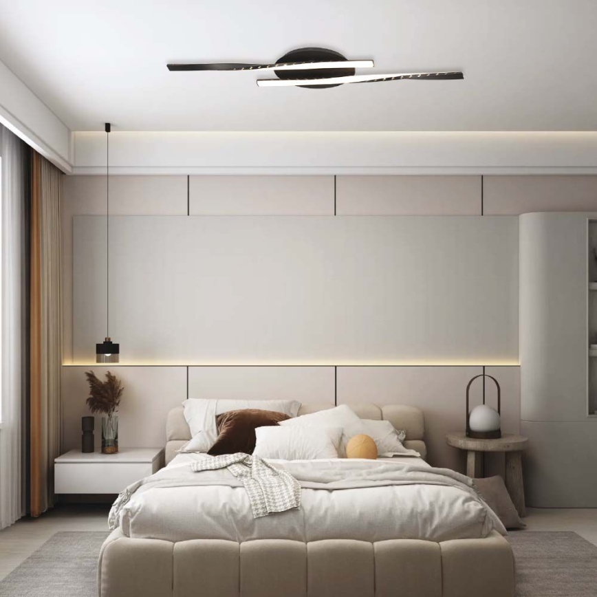 LED-Deckenleuchte LED/12W/230V 3000K 94,5 cm schwarz