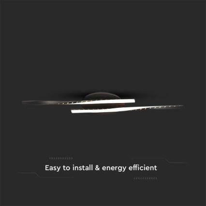 LED-Deckenleuchte LED/12W/230V 3000K 94,5 cm schwarz